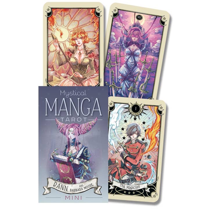 Mystical Manga Tarot Mini Cards Llewellyn for wholesale by Cardshouse