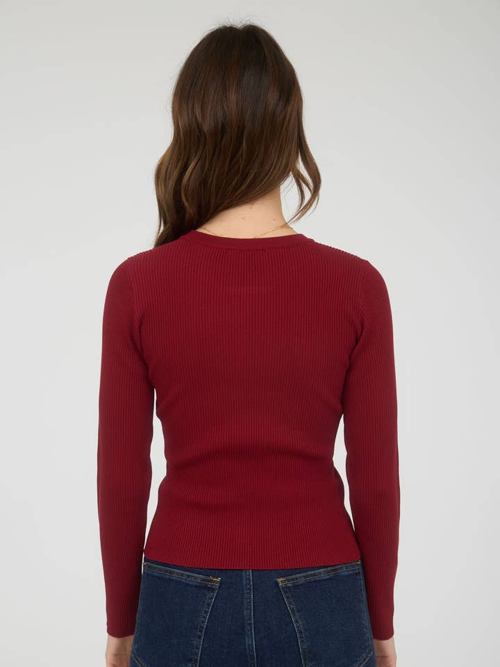 The Workshop Studio - Vente Cardigan – femme - GILET EN MAILLE À COL ROND AVEC BOUTONS-PRESSION12