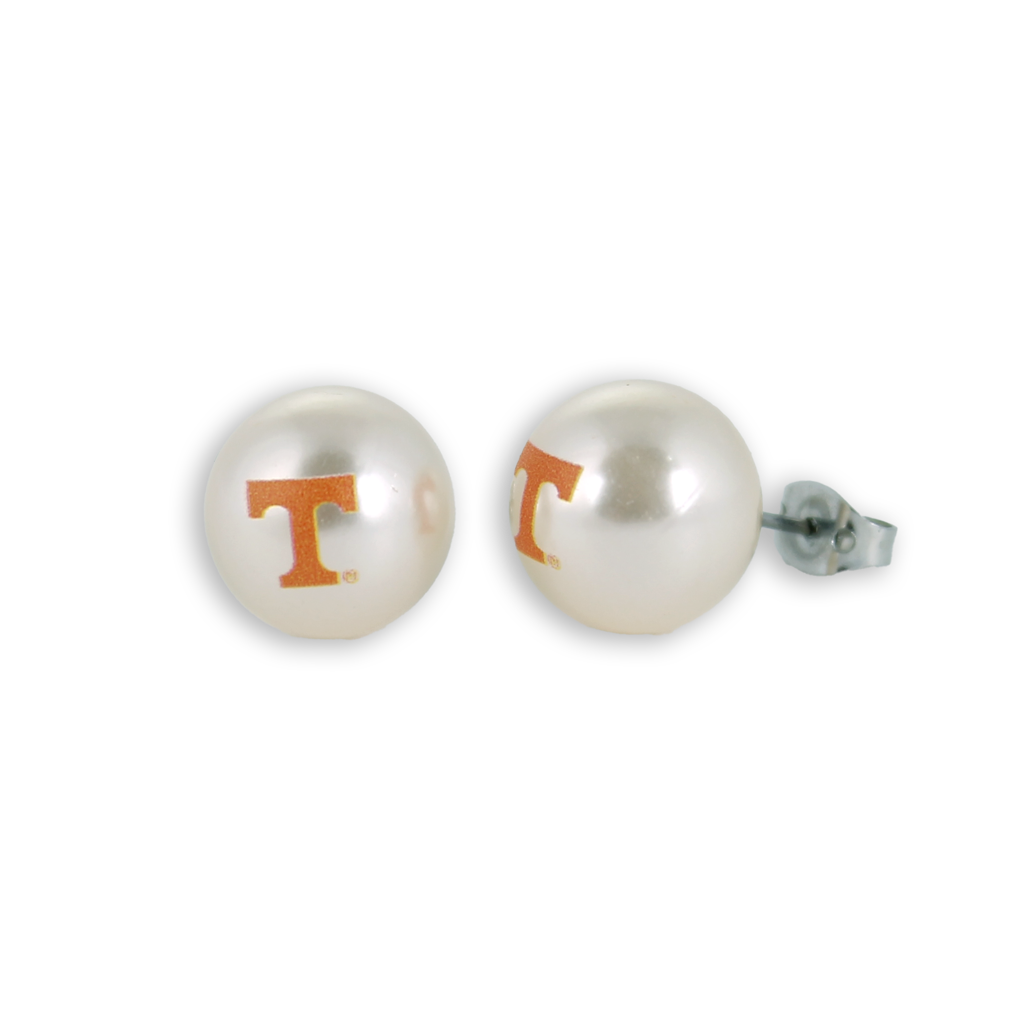 Seasons Jewelry – Großhandel Ohrstecker – Perlen-Ohrstecker mit Tennessee-Logo1