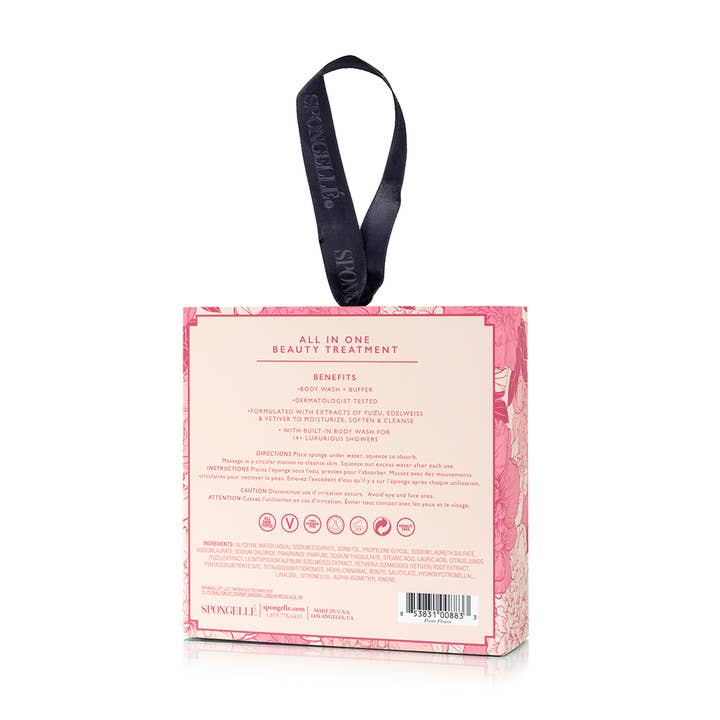 Spongellé | Valentines Day Gifts | Easter Gifts - Wholesale Bath Pouf/Sponge - Peony Flower Boxed Flower 4