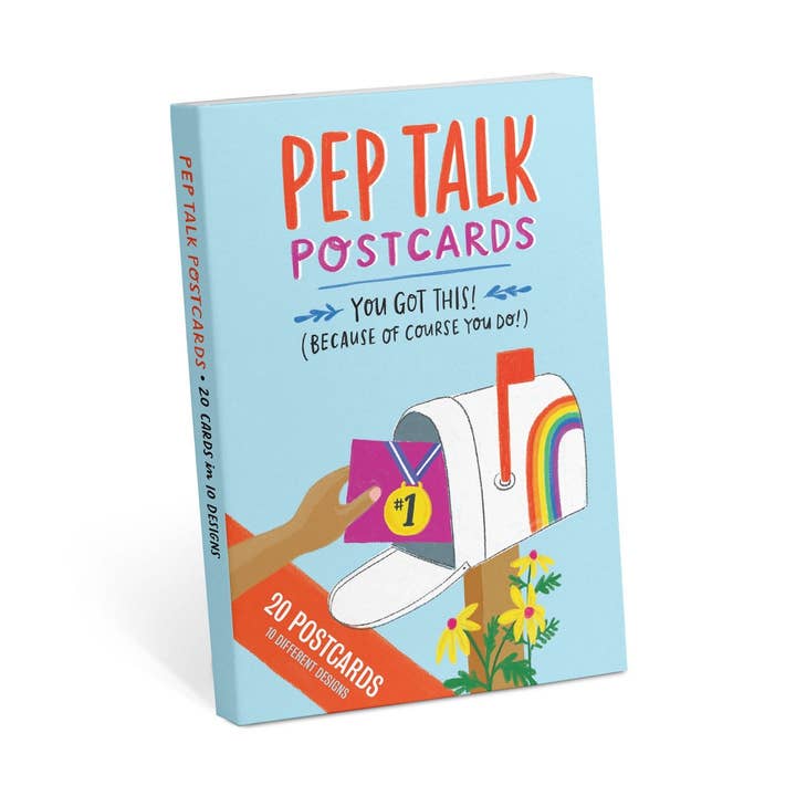 Em & Friends Pep Talk Postcard Book for wholesale by Em & Friends UK