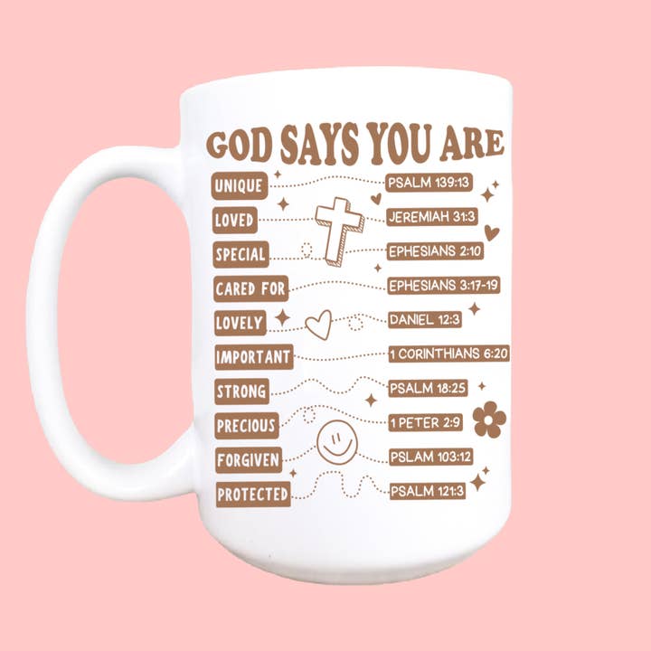 Mug and Mini - Wholesale Coffee Mug - God says mug Christian gift, Christian mug, coffee mug0