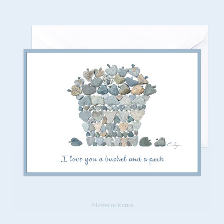 Love Rocks Me® - Wholesale Love Card - Love cards | I Love You A Bushel And A Peck card