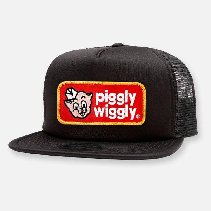 PIGGLY WIGGLY FLAT BILL PATCH HAT for wholesale by Webig Moto Company