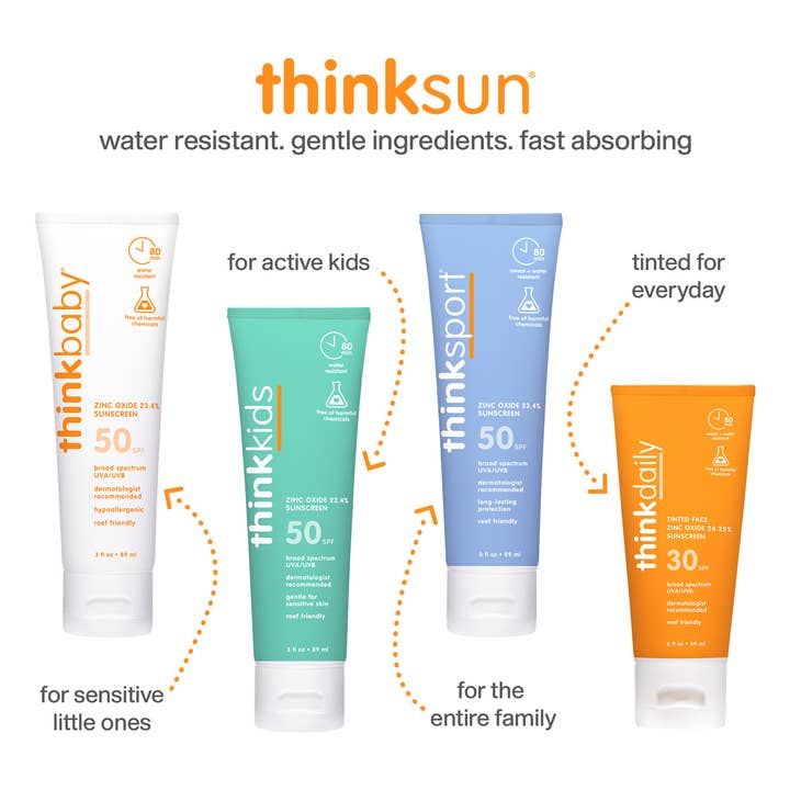 Think - Wholesale Sunscreen - NEW Baby Clear Zinc Sunscreen Sensitive Skin SPF 50