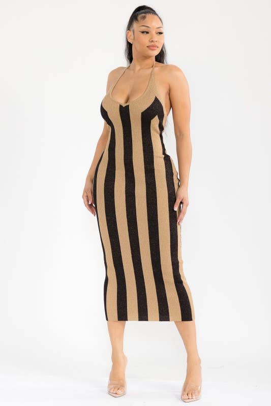 Gold GOLDEN AXIS DRESS for wholesale on Faire