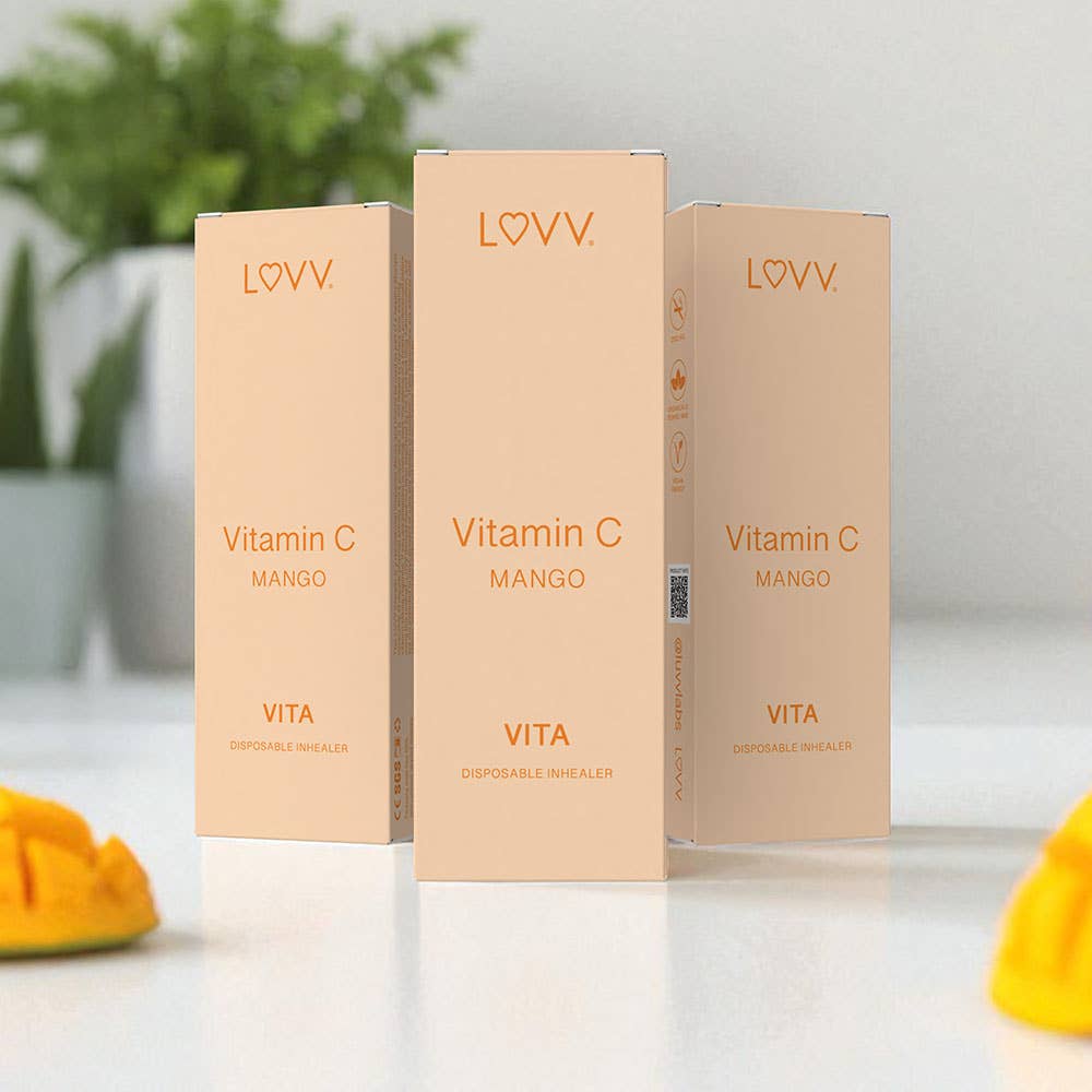 LUVV Labs - Wholesale Oral Supplement/Vitamin - 10 LUVV VITA Vitamin C Infused Mango Flavored Inhealers1