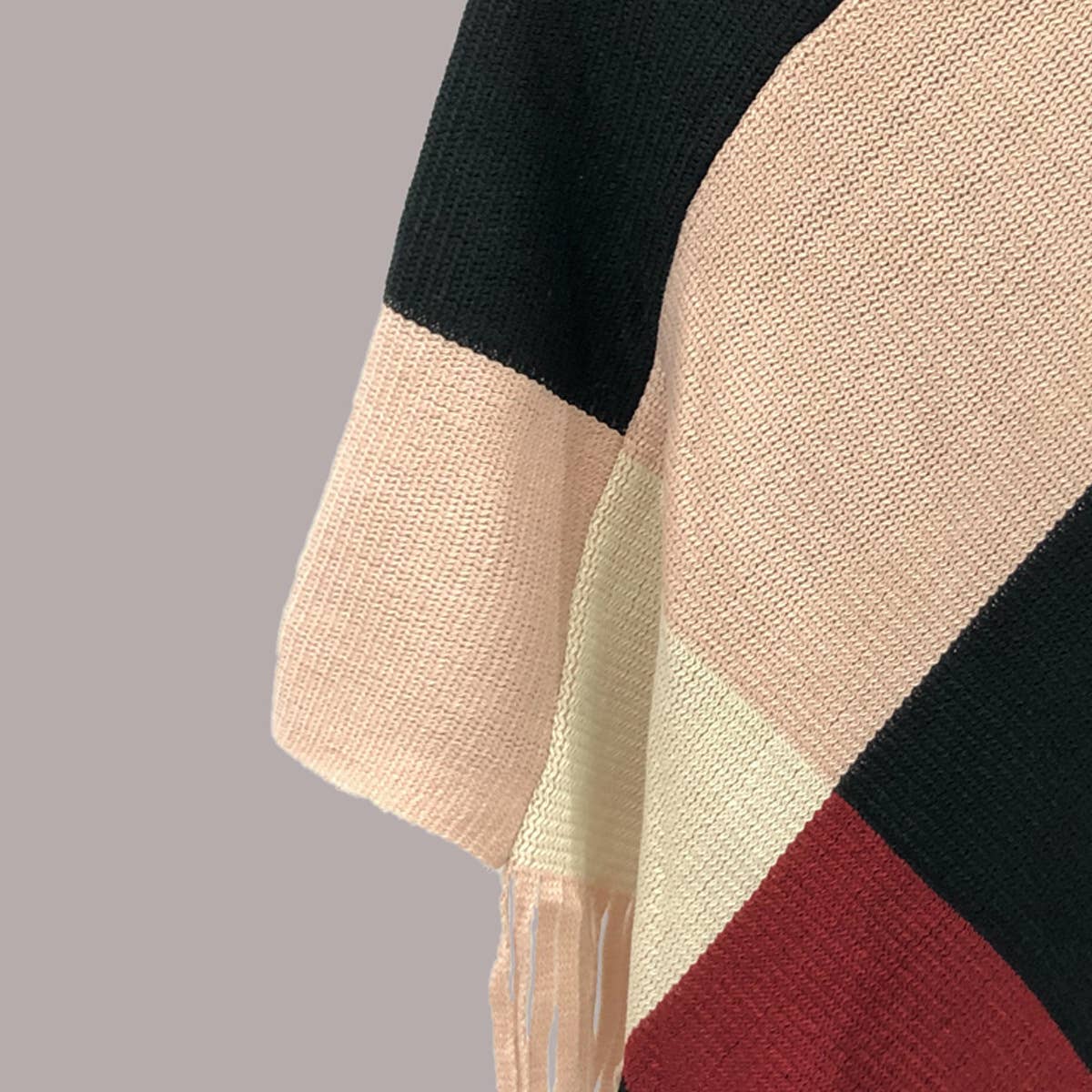 Justin & Taylor - Wholesale Poncho - Women's - Bordeaux Breeze Poncho4