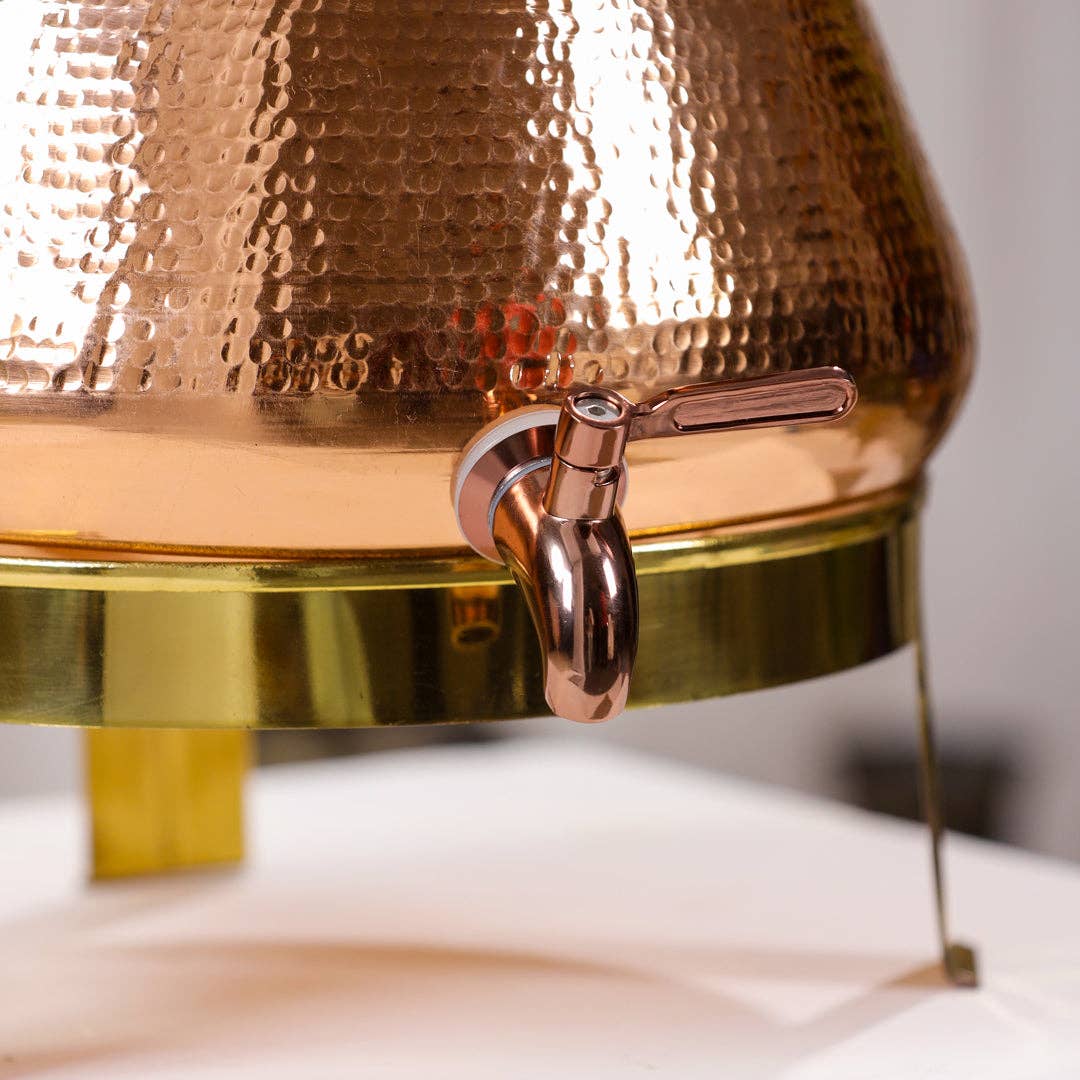 SAMA Homes - Wholesale Water Filter - Handcrafted 8L Pure Copper Water Dispenser - Hammered Ayurvedic Pot with Tap2