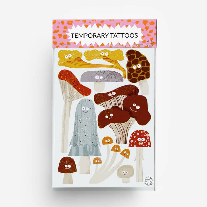 jungwiealt - Wholesale Temporary Tattoo - Kids - Mushrooms Temporary Tattoos DIN A6 0
