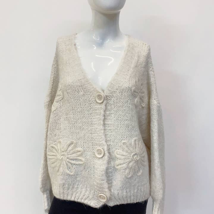 ORNELLA PARIS - Vendita all'ingrosso Cardigan - Donna - Cardigan ricamato LEL-G307797