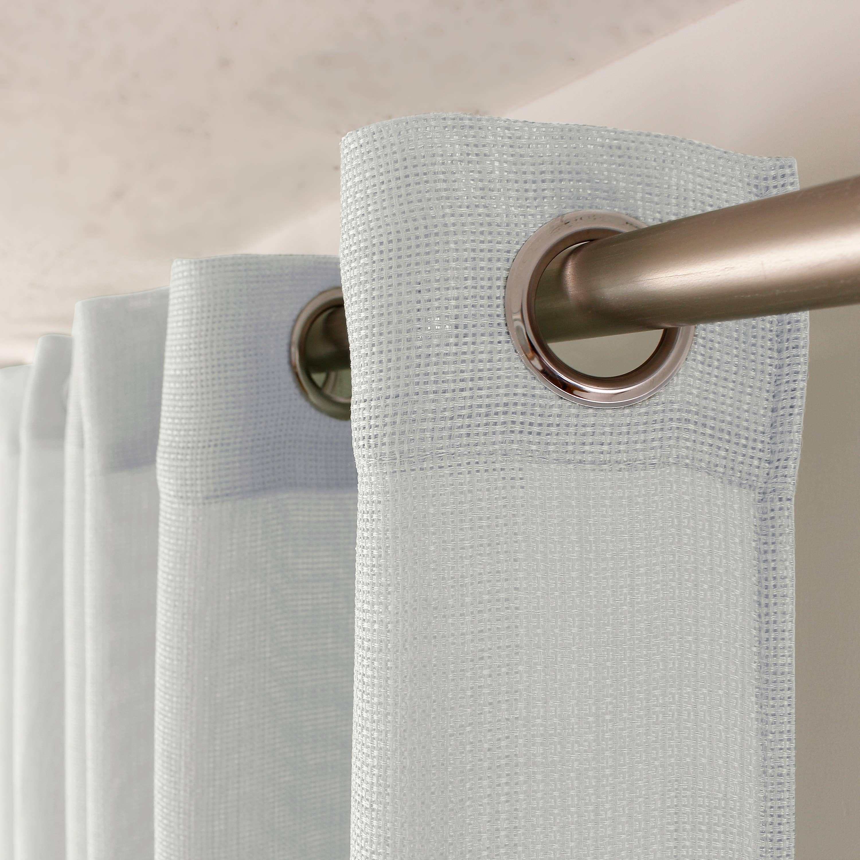 DECOSTARS - CmaDECO - Vente Rideaux - Voilage ajouré avec Œillets, 140x240cm, Collection JELLY12