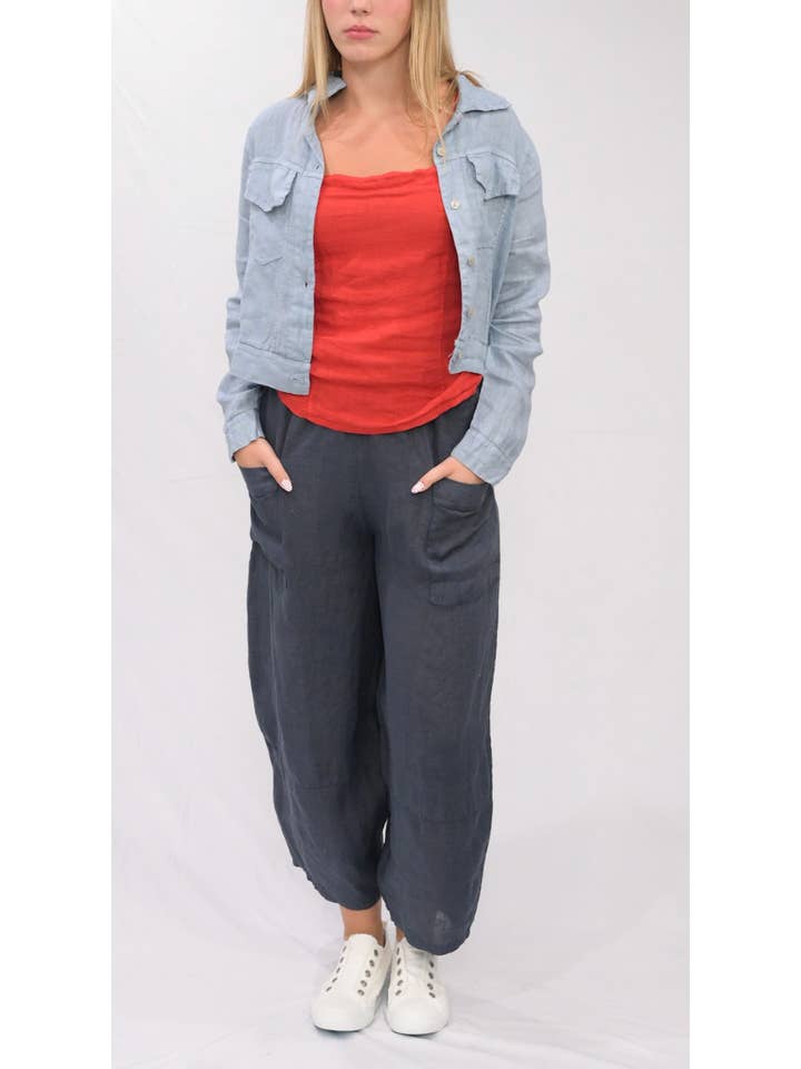 Merci Marie - Wholesale Pants - Women's - Linen Barrel Pants20