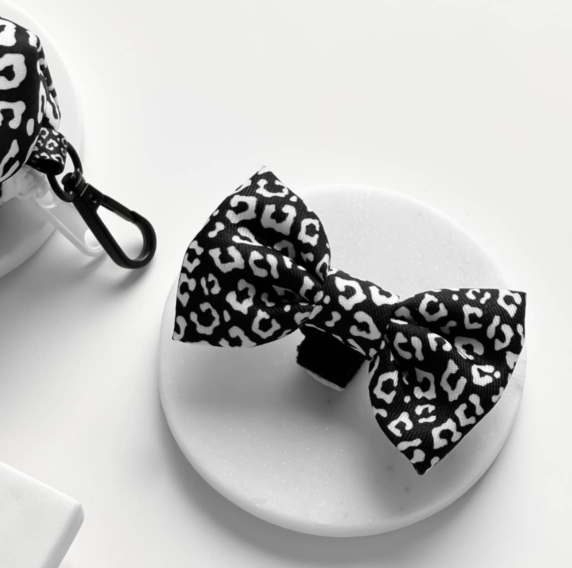 Cocopup London - Wholesale Pet bow tie – Dog - Black Leopard Bow Tie