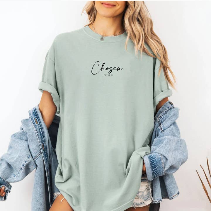 Camiseta Unisex Cristiana Elegida para venta al por mayor de KBlessCo