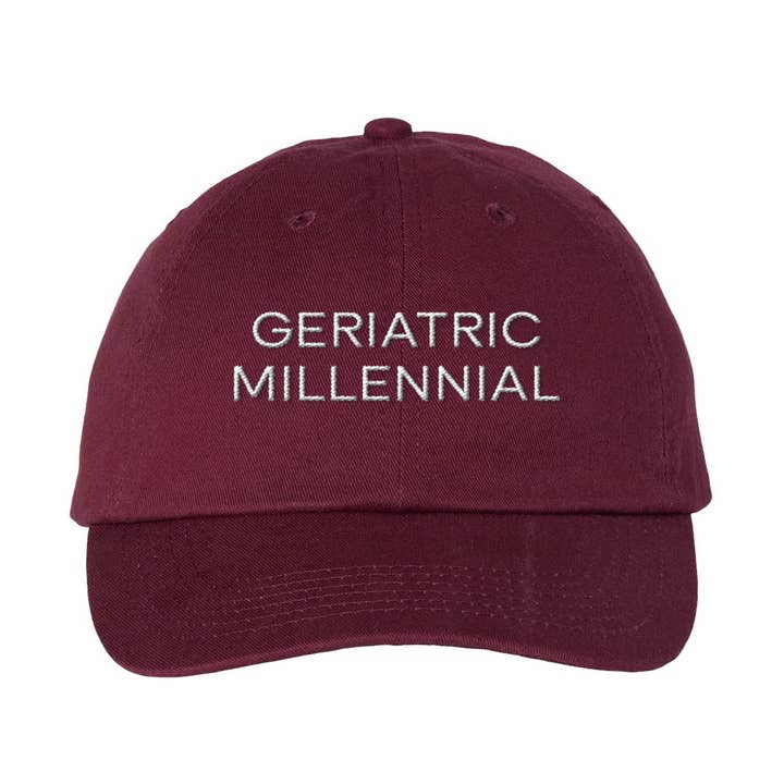 Chapéu de pai geriátrico Millennial Bordado por atacado de Lucky Luna Apparel