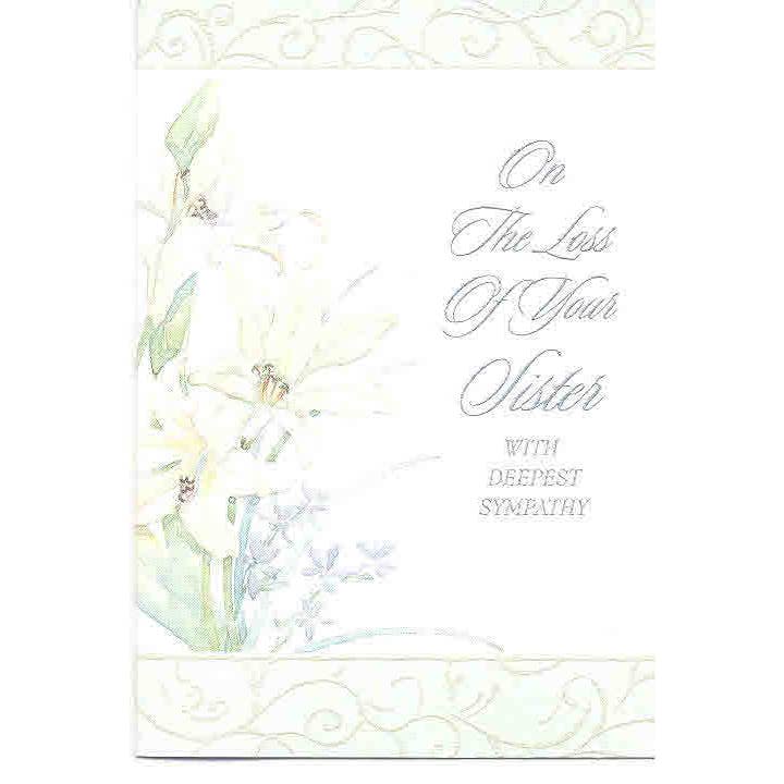 DICKENS INC. – wholesale Sympathy card – Sympathy Loss of Sister | SETC | SM | 5823-1LSS