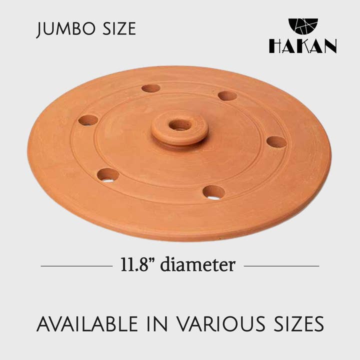 Hakan - Wholesale Kitchen Tool/Gadget - Handmade Clay Pot Dolma Lid Cover, Grape Leaf Roll Lid