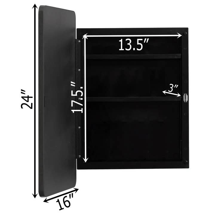 Quickway Imports – wholesale Cabinet – Plastic Medicine Cabinet with Beveled Edge Mirror Door2