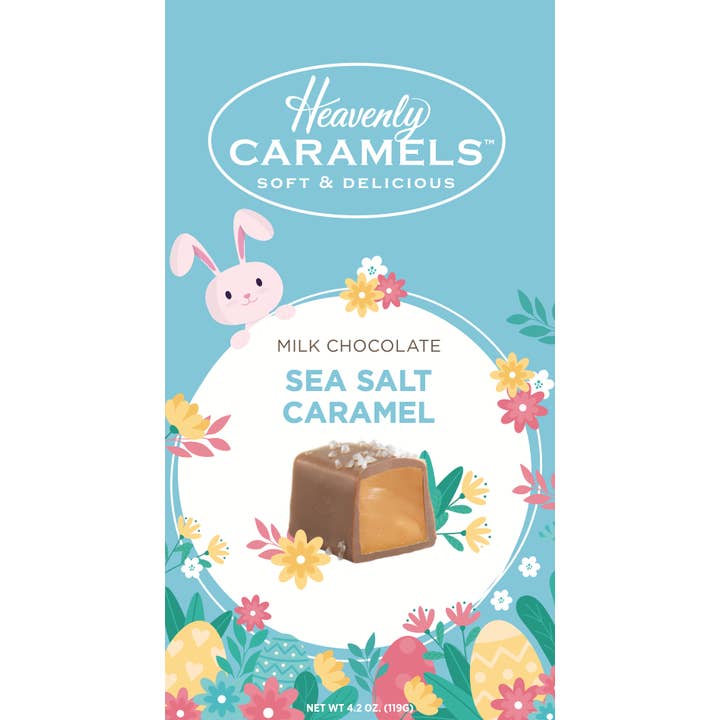 Sunflower Food Company - Vente Caramels - PÂQUES / PRINTEMPS - Caramels au chocolat céleste et sel de mer 120g1