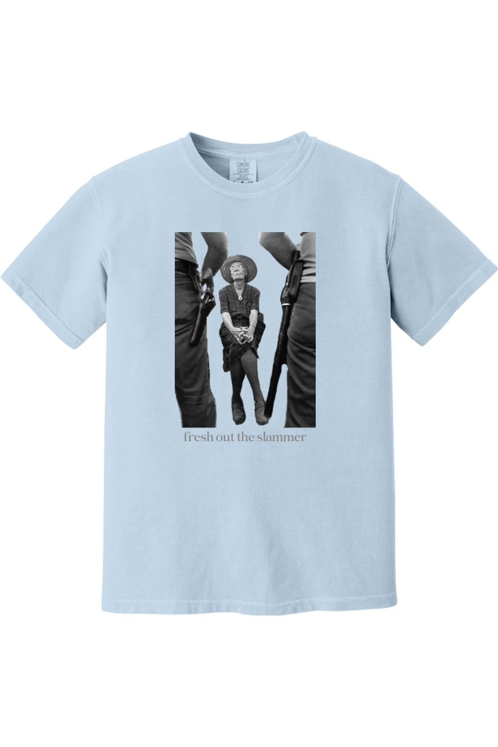 Sock Religious – Großhandel T-Shirt mit Siebdruck – Unisex – Frisch aus dem Knast - Dorothy Day Erwachsenen-T-Shirt - Comfort Colors4