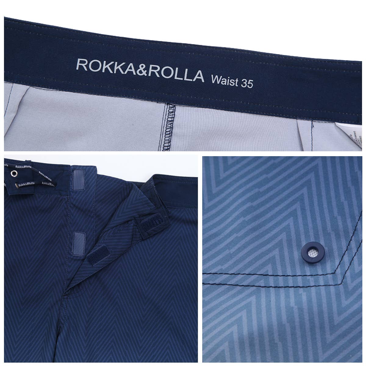 Rokka & Rolla - Wholesale Swim Shorts - Men's - Men's 9" 4-Way Stretch Board Swim Shorts Swimwear16
