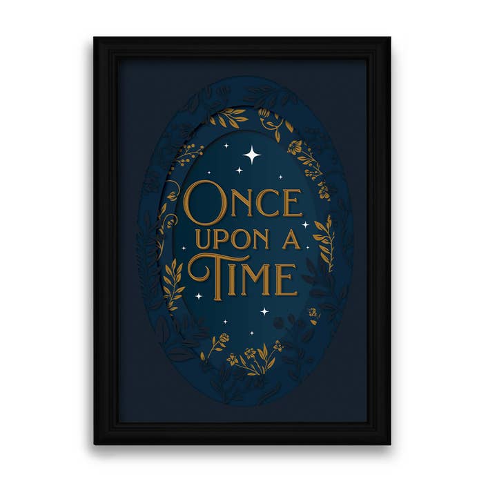 Little Forest Cat - Wholesale Art Print - Once Upon A Time Typography Print