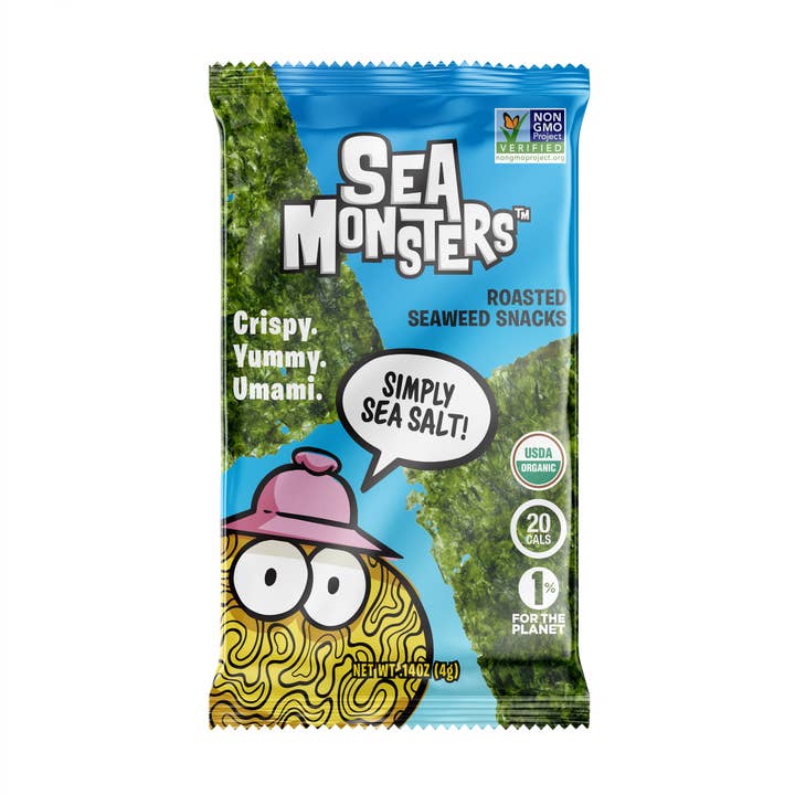 Sea Monsters - Wholesale Chips - Roasted Seaweed Snacks, VRTY .14oz