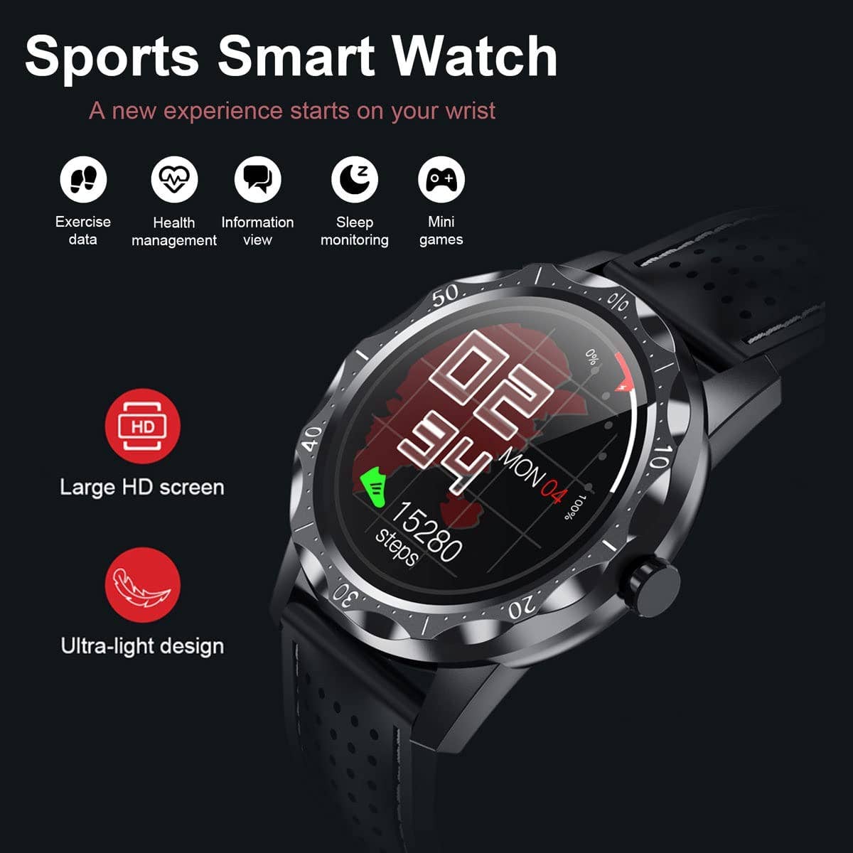 AICase - Wholesale Wrist Watch - Men's - AICase Smart Watch with Fitness Tracker1