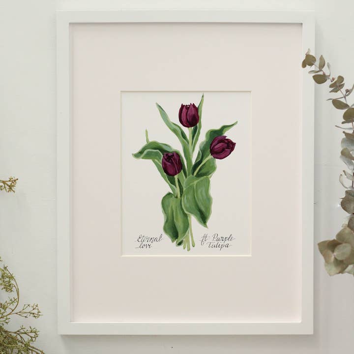 Floriographie complète 11x14 pour la vente par Meredith Raiford Art