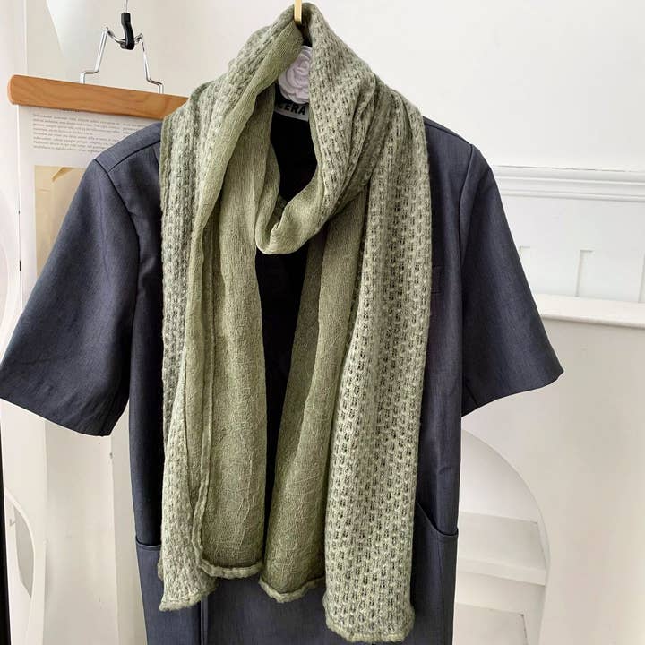 Trendy Patchwork Cotton Linen Scarf Shawl_CWASC02966 for wholesale by ACCITY