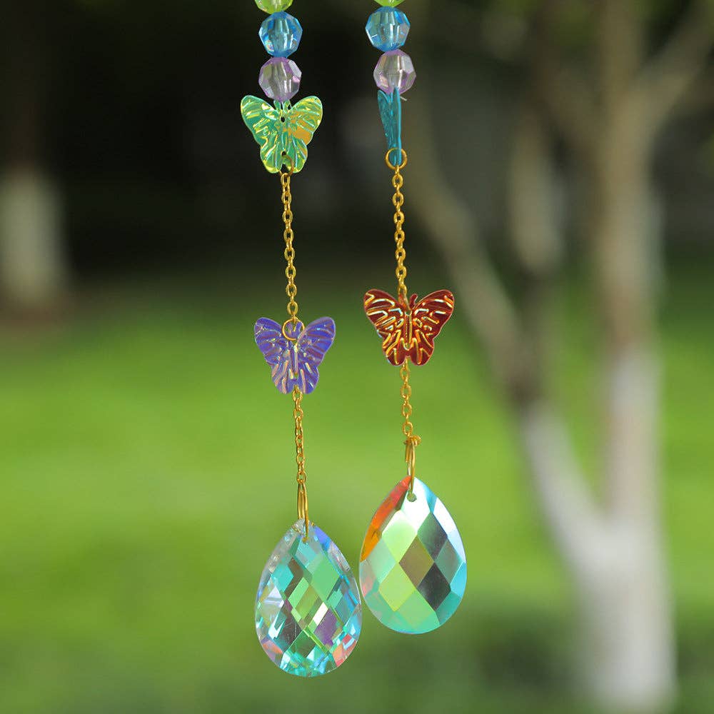 Colorful 3+ Hellow Butterfly Suncatcher Hangings DPH1932 for wholesale on Faire3