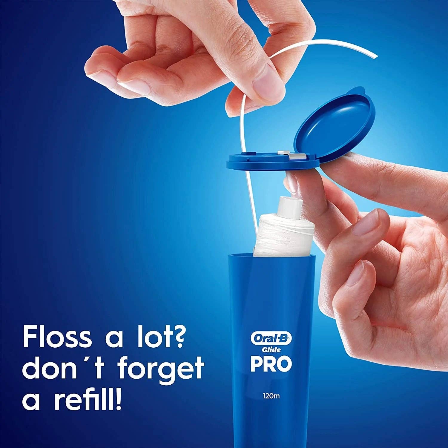 First Choice Buying - Wholesale Floss - Oral-B Glide PRO Refillable Dental Floss Starter Kit, 120m3