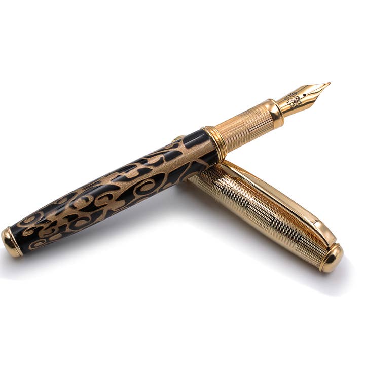Tree of Life fountain pen silver 925 and resin for wholesale by Grifos pens