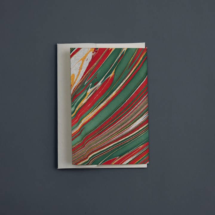Paper Mirchi – wholesale Christmas card – Keepsake Marbled Greeting Card - Photo frame Striations Festive Mix1