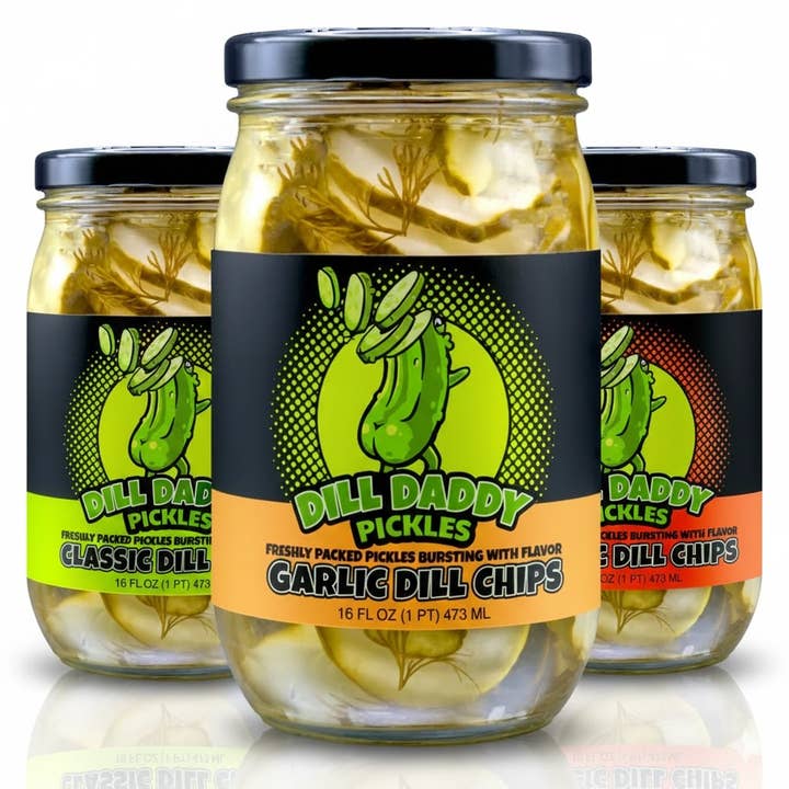 Variety Pack - Pickle Chips (16 oz) for wholesale by Dill Daddy Pickles