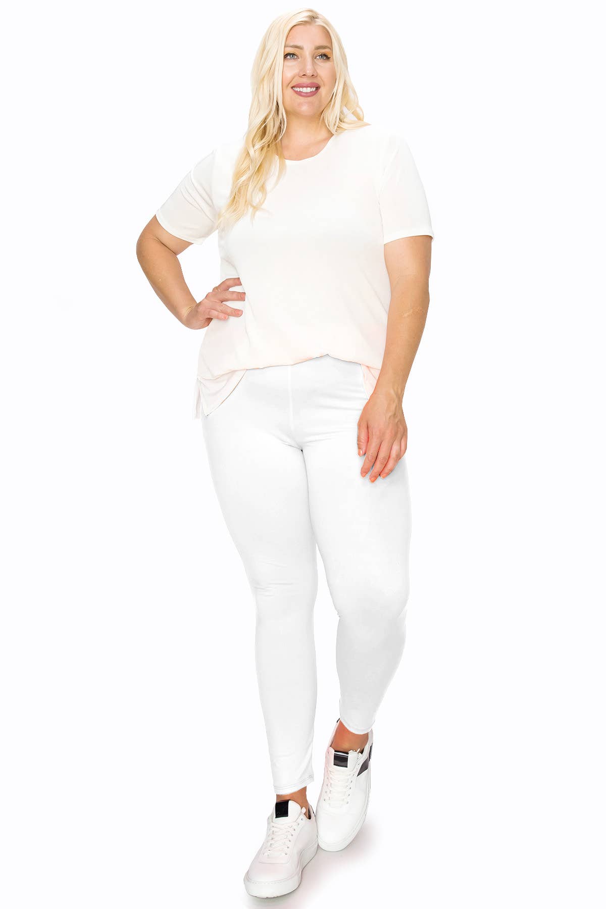 MOA COLLECTION - Wholesale Sport-/loungelegging - Dames - Plus size zwarte legging met hoge taille en elastische tailleband18
