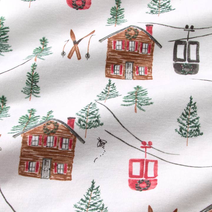 Burt's Bees Baby - Wholesale Sleepwear Set - Unisex - Ski The Alps Matching Family Pajamas
2