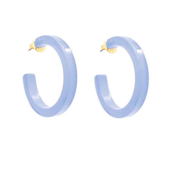 ZENZII Jewelry – Großhandel Hoops – Mittelgroßer offener Creolring aus Kunstharz15