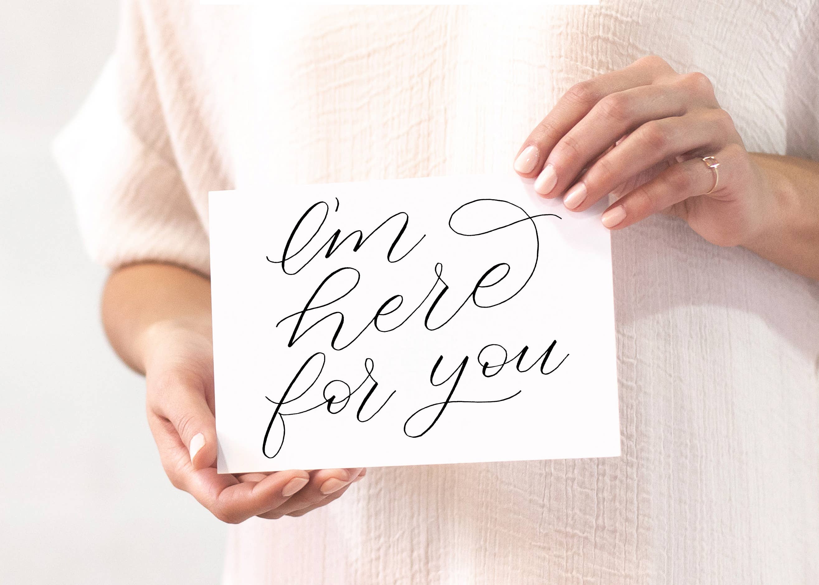 Greater Joy Design - Wholesale Encouragement Card - Greeting Card - I'm Here for You0