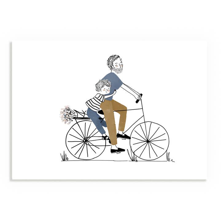 Imprimer Bike Ride Dad Boy pour la vente par MY LOVELY THING