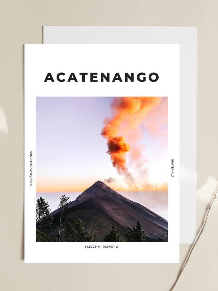 Acatenango 'Power Of The Earth' Print 1 for wholesale by The Travel Edit