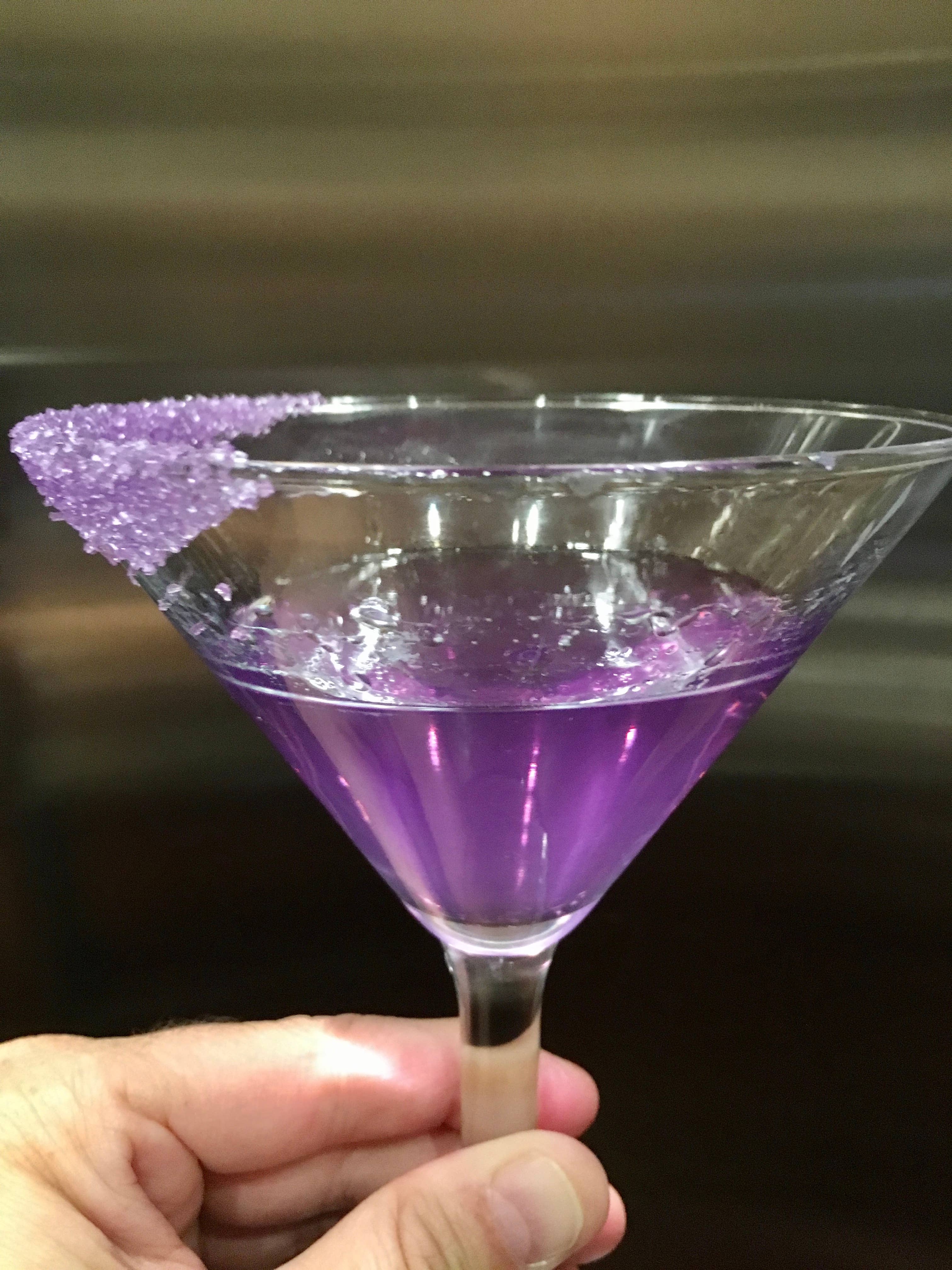 Ultimate Baker - Vente Mélange/sirop pour cocktails - Paillettes naturelles pour cocktails Snowy River, violet (1x4 g)6