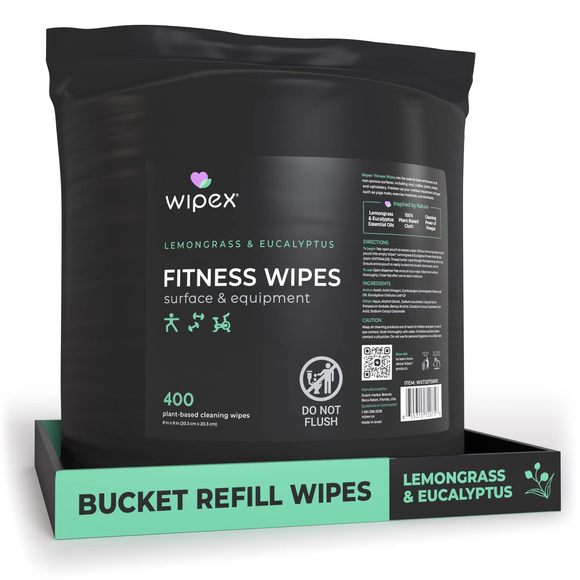 Wipex - Wholesale Fitness Equipment - Wipex 400 Yoga Mat Wipes | Natural | Plant-based | For Fitness & Yoga Gear, Chiropractic, Massage Tables9