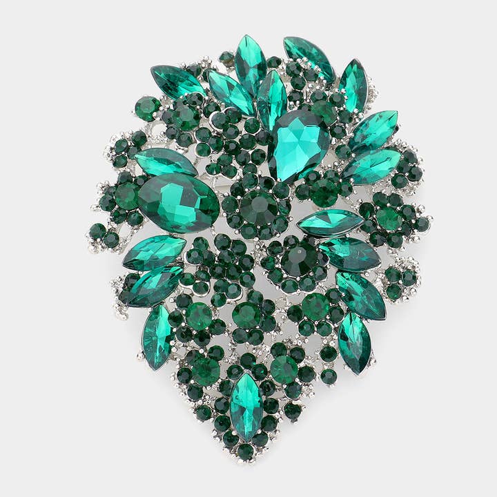Floral Crystal Rhinestone Pin Brooch
for wholesale by Sensibling Corp.
