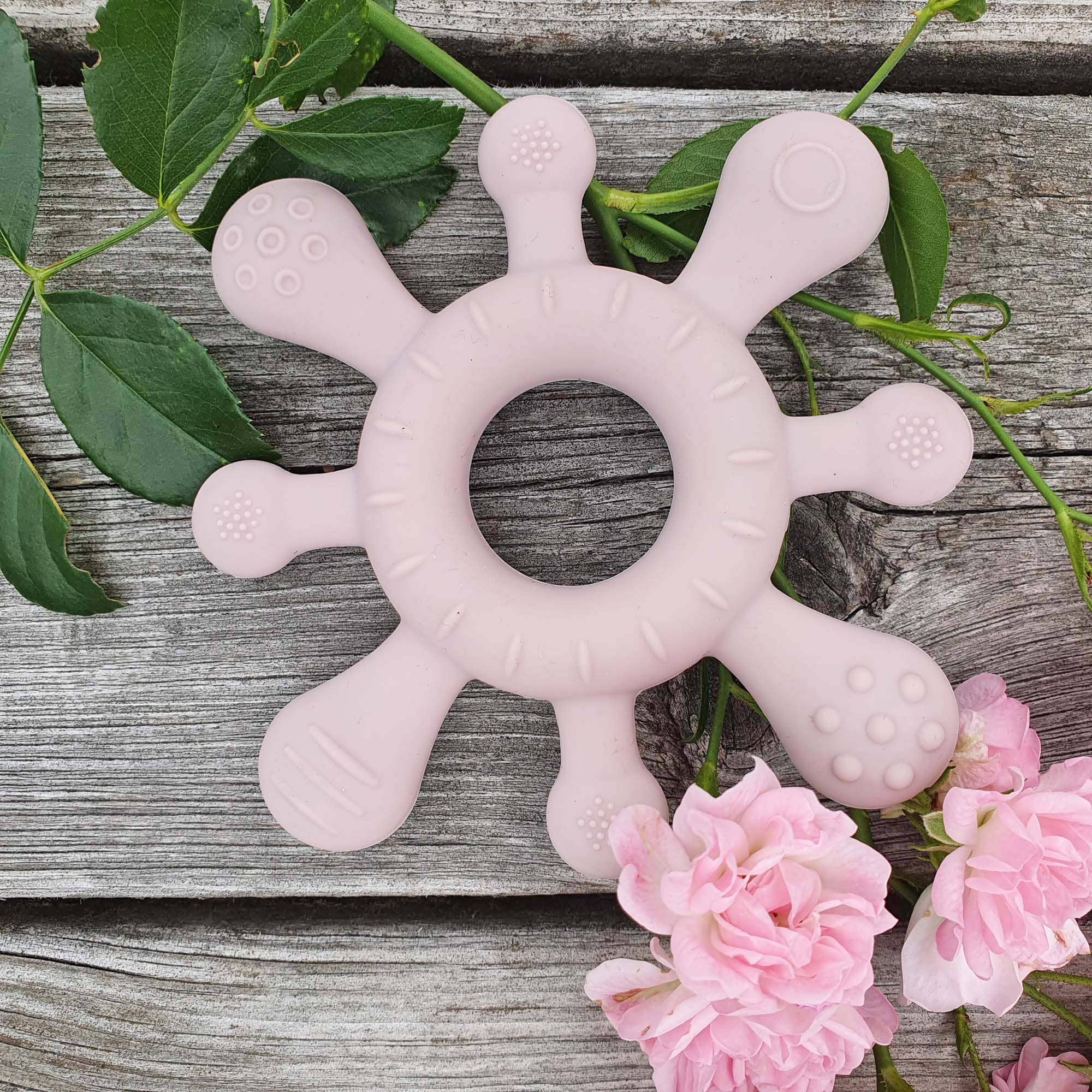 Summerville organic – Engroshandel Suttebrik - Baby – Baby Silikone Teether Coral Pale Mauve1