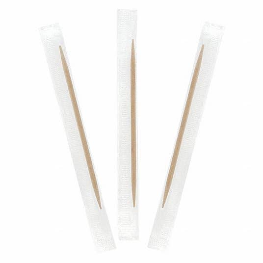 EcoQuality – wholesale Tandpetare – Mint trä tandpetare individuellt förpackade - lätt att använda1