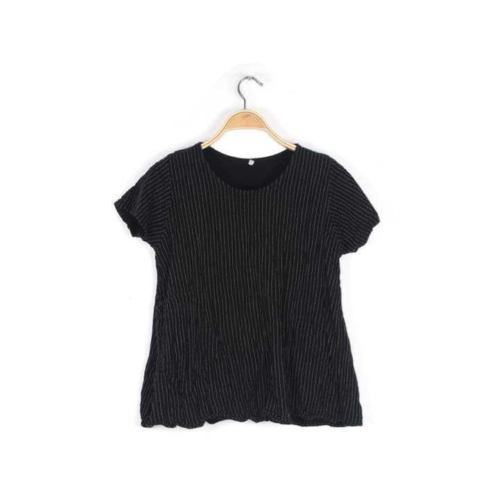 Thai Cotton Striped Boxy Top-06022 (S/M, L/X, XXL) for wholesale by Nusantara Inc.