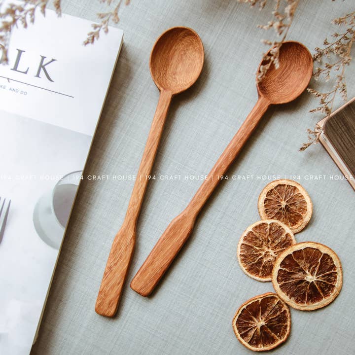 Long Handle Wooden Stirring Spoon - Kitchen Serving Utensils for wholesale by 194 Craft House