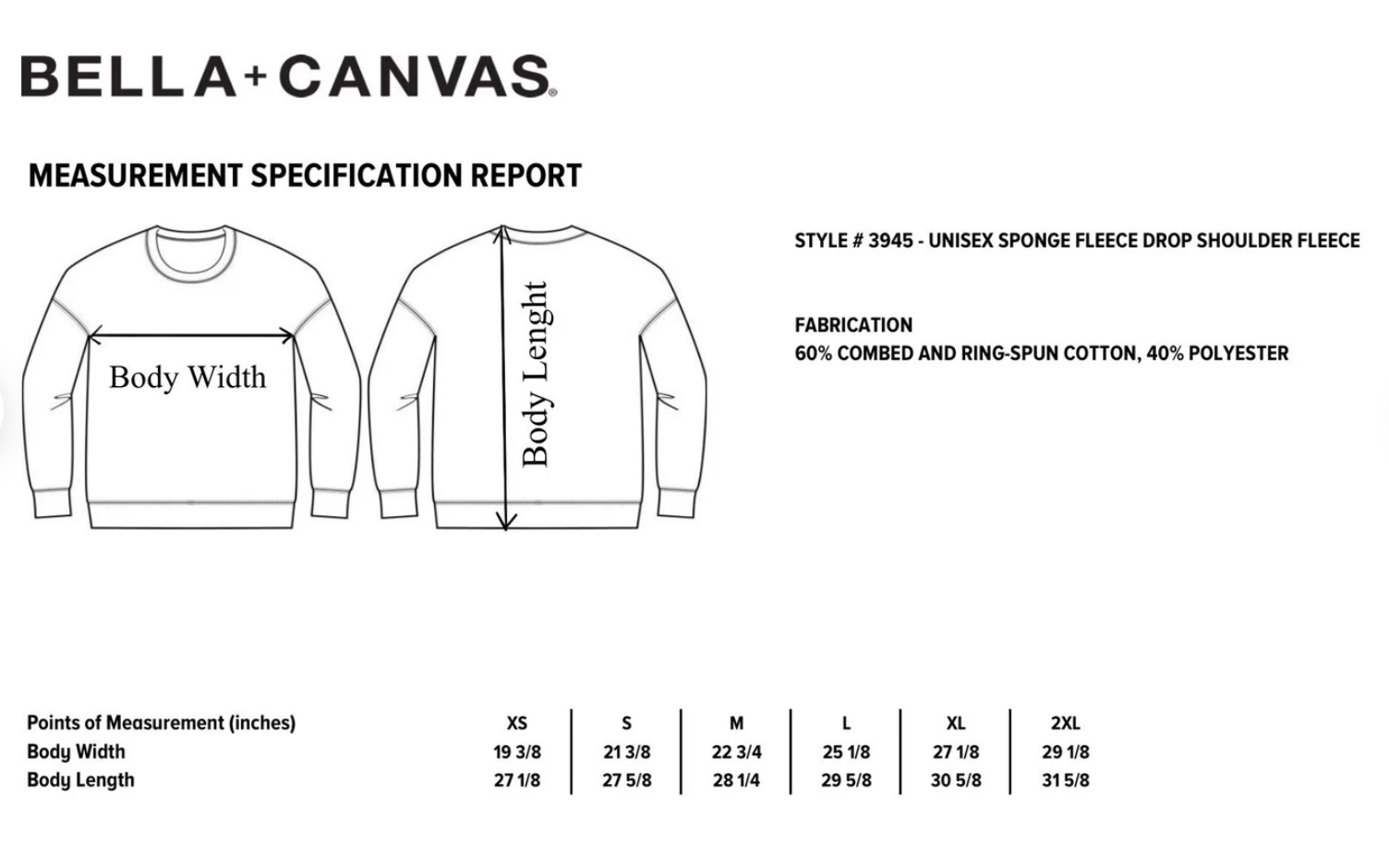 Forever11 – wholesale Sweatshirt – Women's – BELLA + CANVAS 3945 Fleece Drop Shoulder Crewneck Sweatshirt7